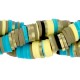 Katsuki Perlen 4mm Greige-blue-yellow mix